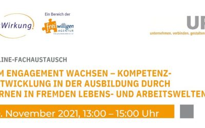 Neuer Termin! – Online-Fachaustausch „Im Engagement wachsen“ am 30.11.2021