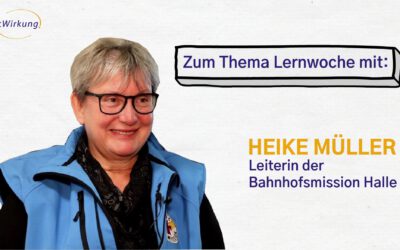 Video: 3 Fragen an Lernortvertreter:innen: Heike Müller, Bahnhofsmission Halle
